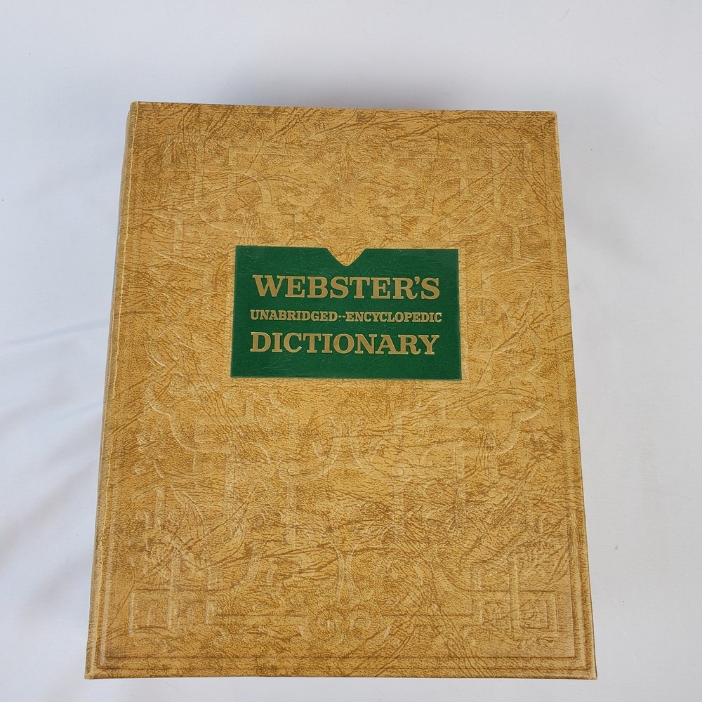 Websters Unabridged Encyclopedia Dictionary Illustrated Deluxe Edition vtg 1957